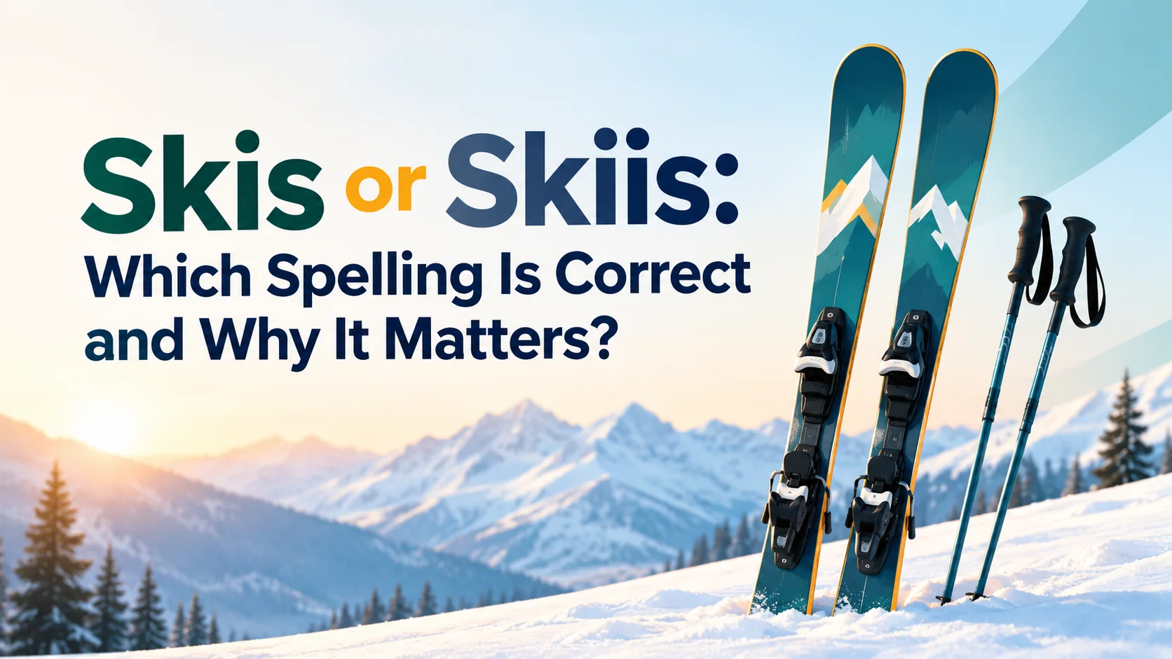 Skis or Skiis Which Spelling Is Correct and Why It Matters