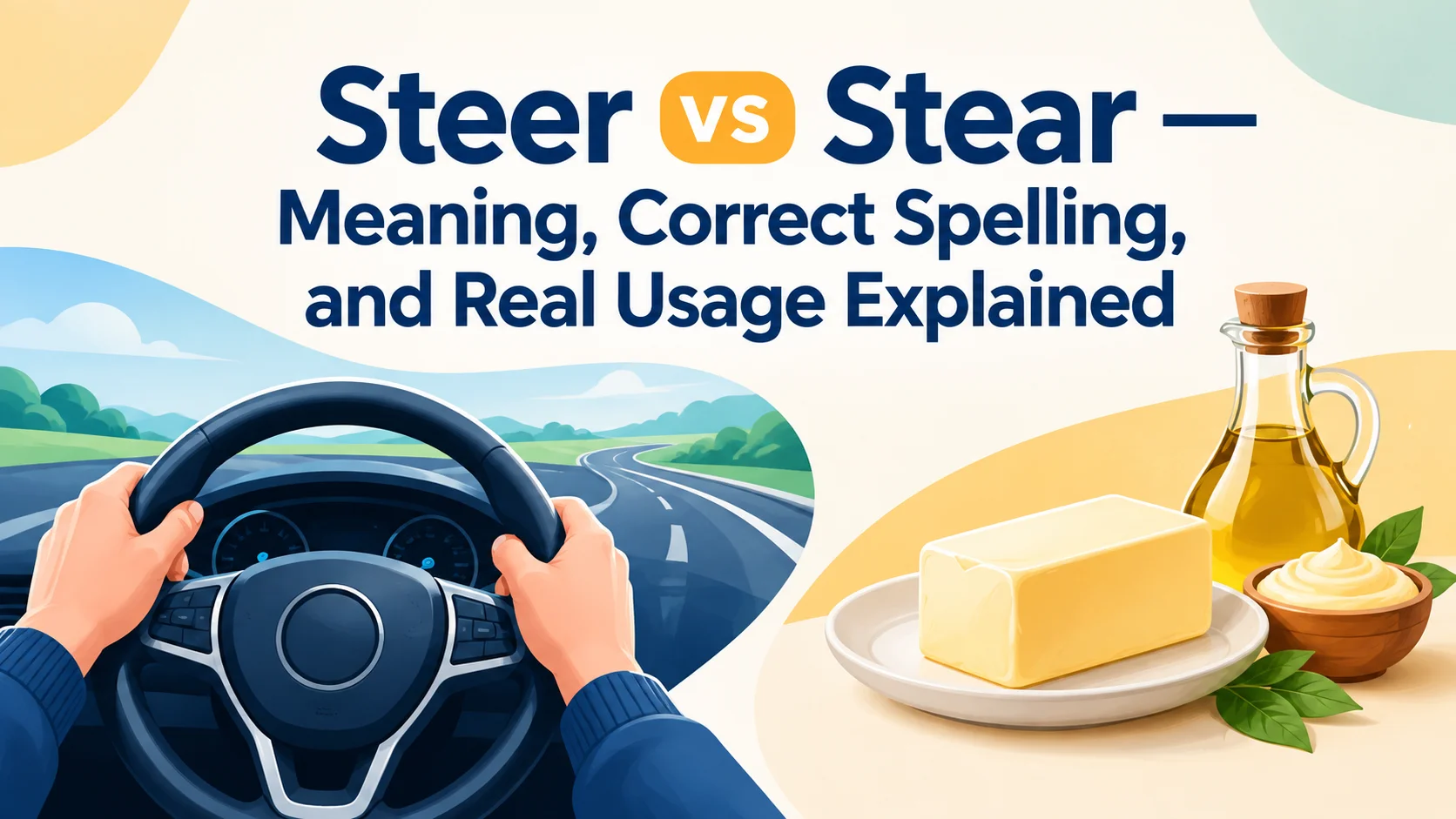 Steer vs Stear — Meaning, Correct Spelling, and Real Usage Explained