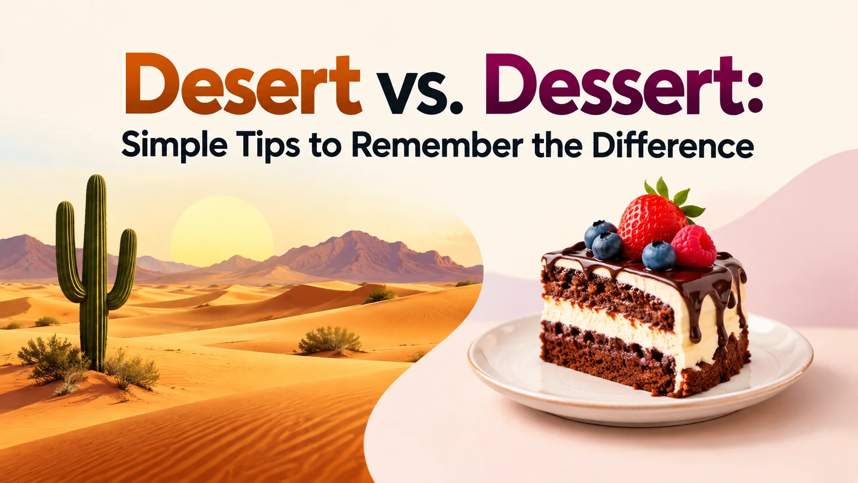 Desert vs. Dessert: Simple Tips to Remember the Difference