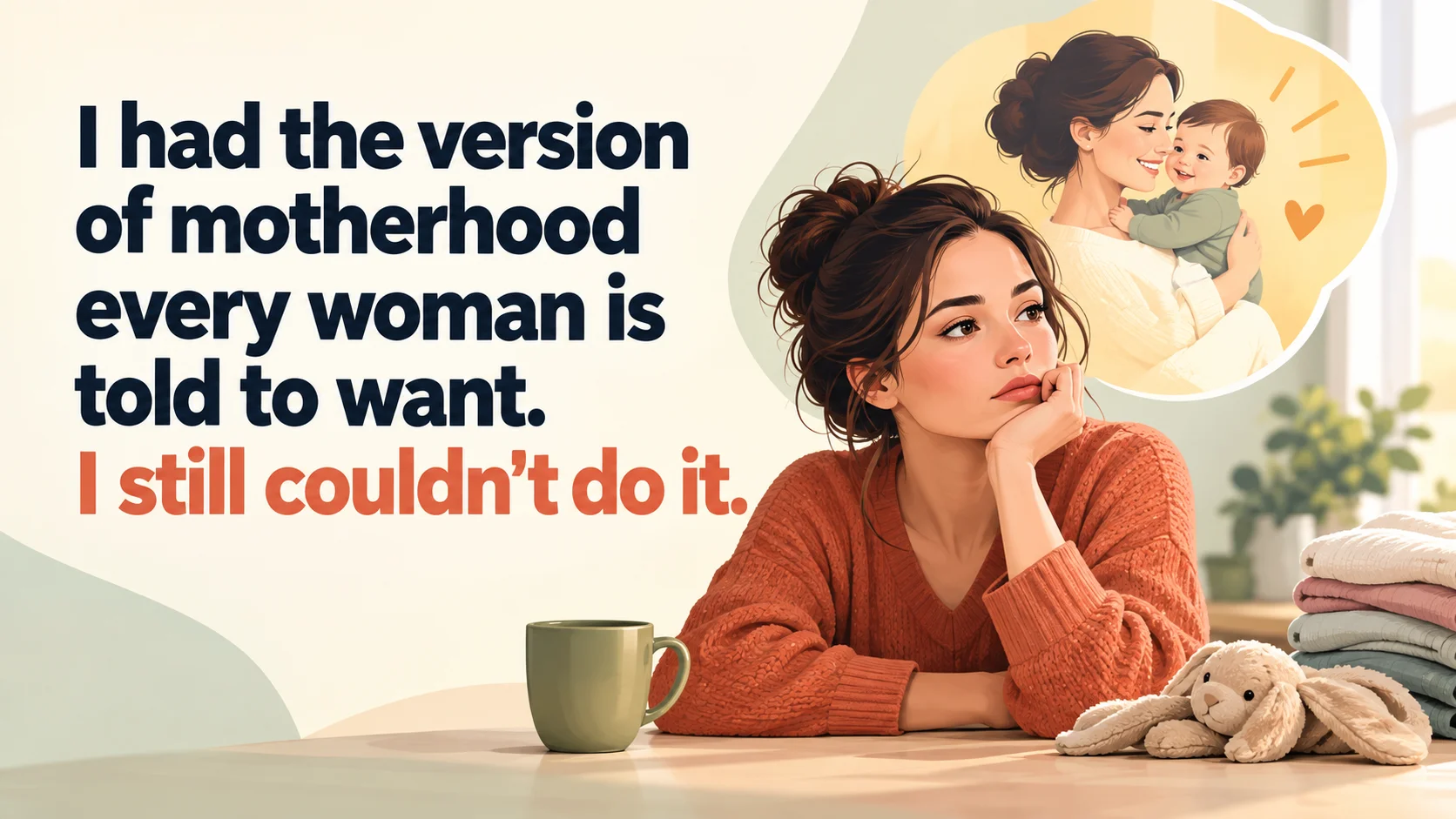 I had the version of motherhood every woman is told to want. I still couldn't do it.