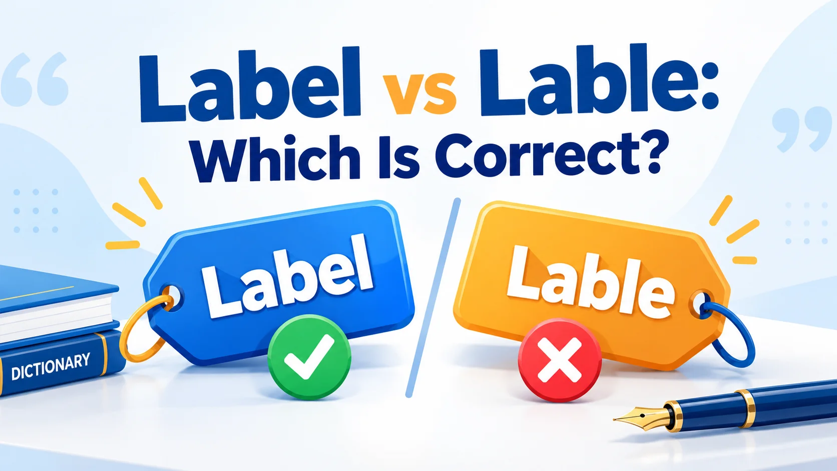 Label vs Lable: Which Is Correct? Meaning, Spelling, Examples, and How to Remember It