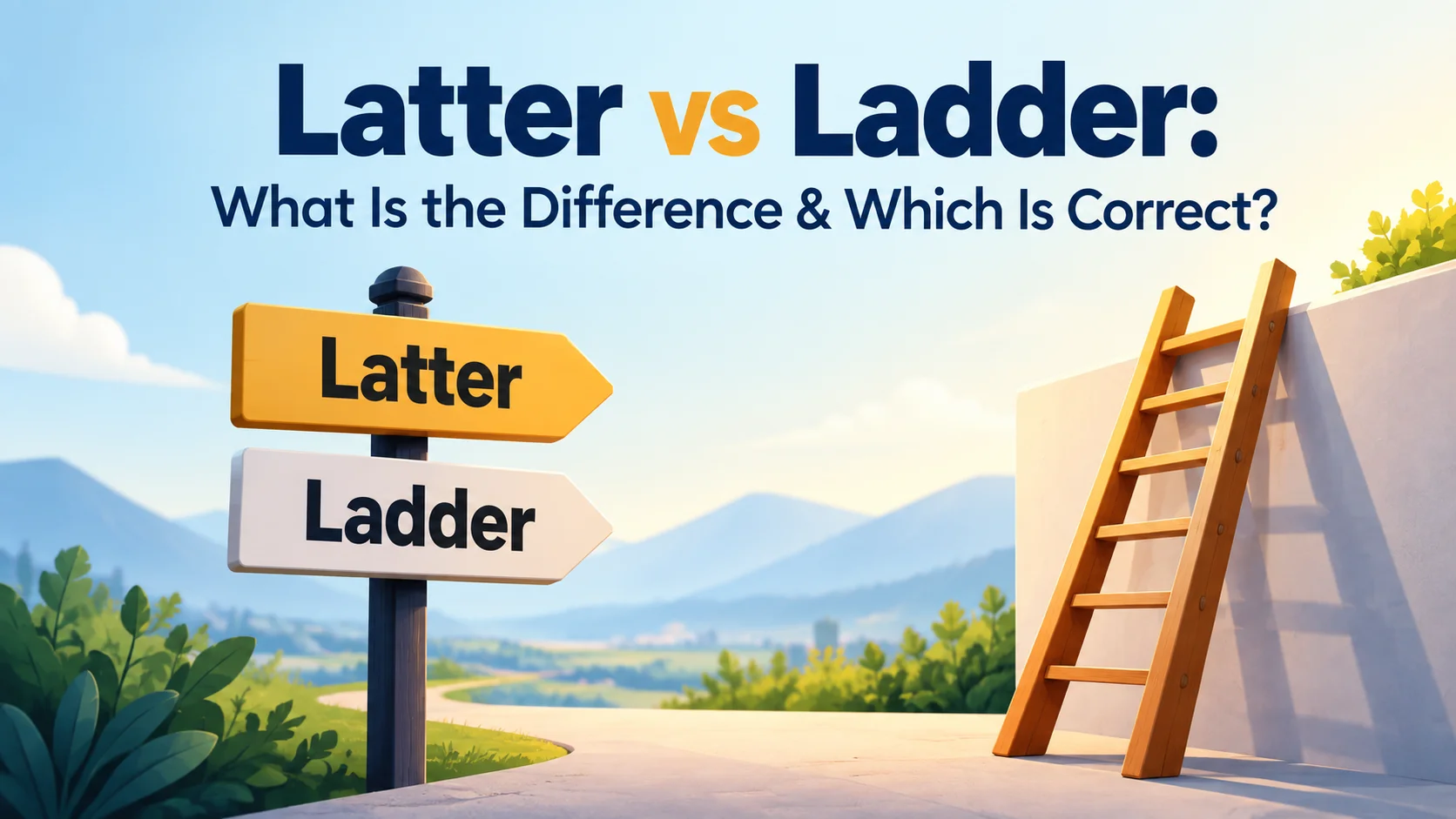 Latter vs Ladder: What Is the Difference & Which Is Correct?
