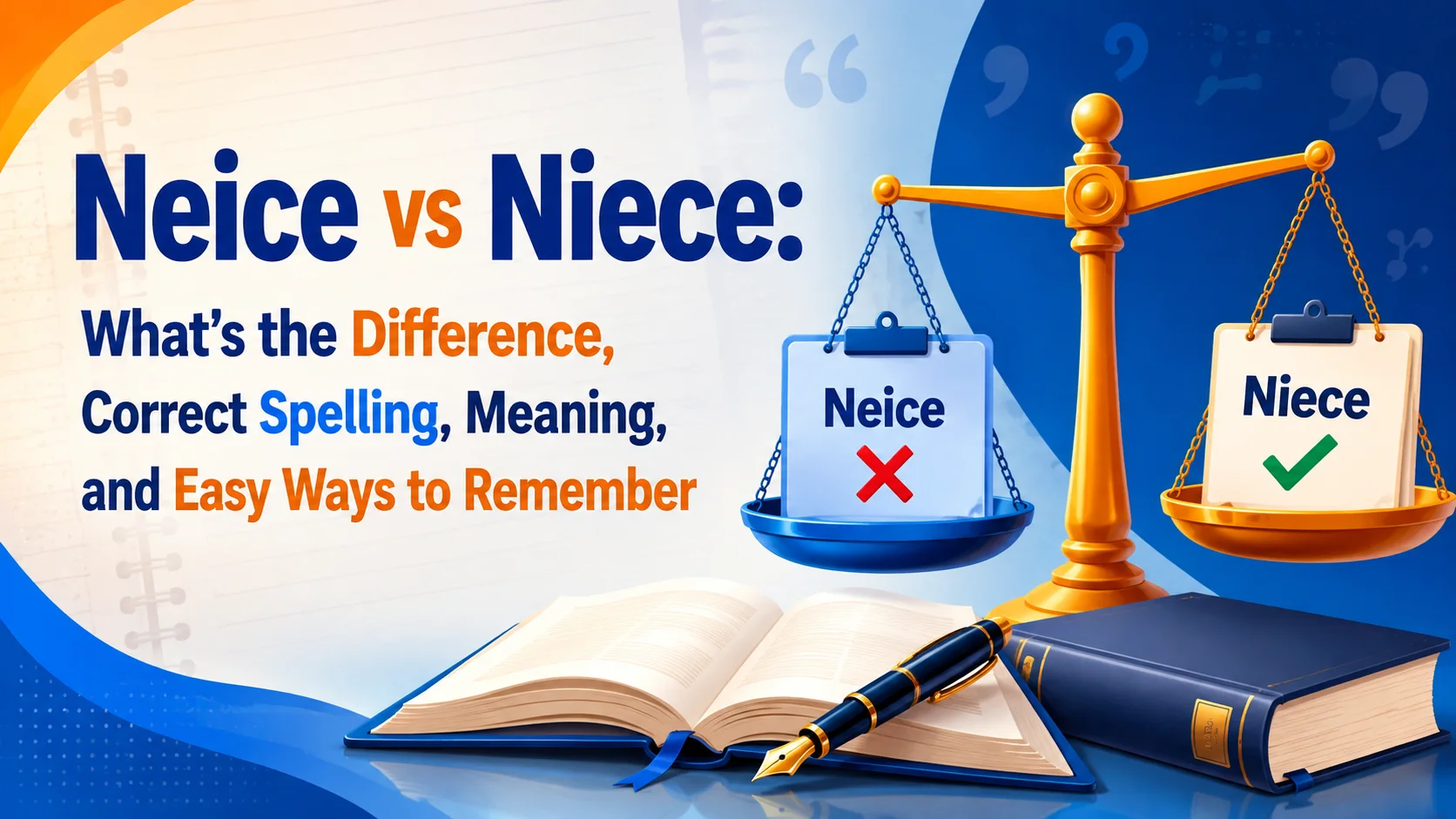 Neice vs. Niece: What's the Difference? (Correct Spelling, Meaning, and Easy Ways to Remember)