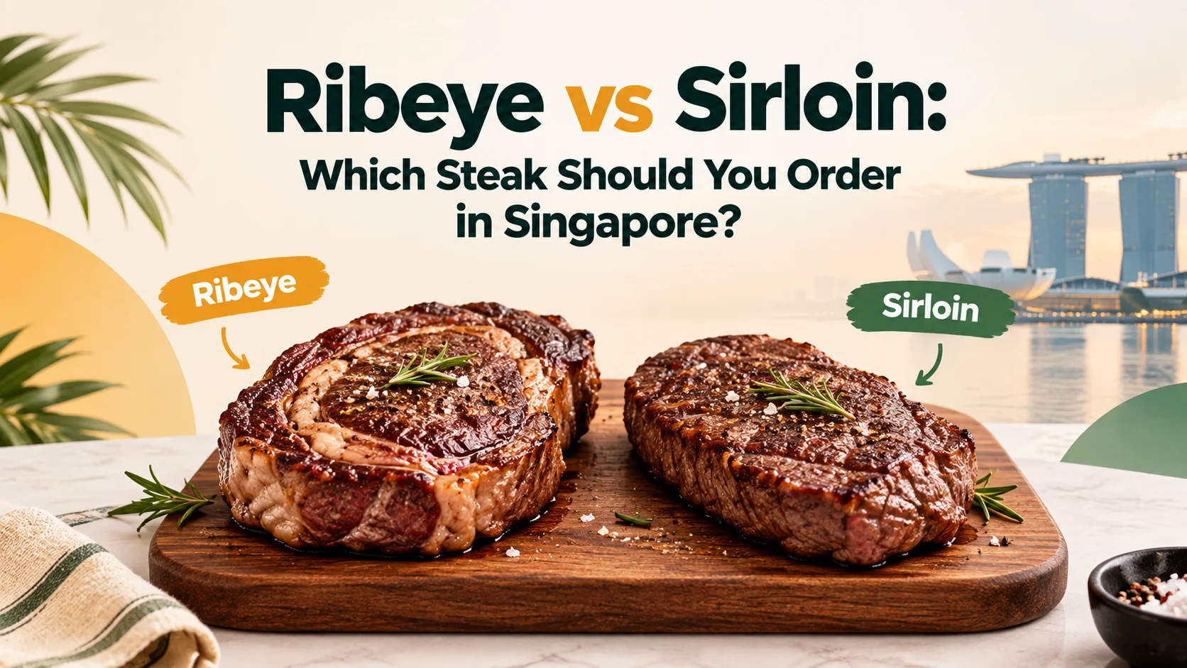 Ribeye vs Sirloin: Which Steak Should You Order in Singapore?