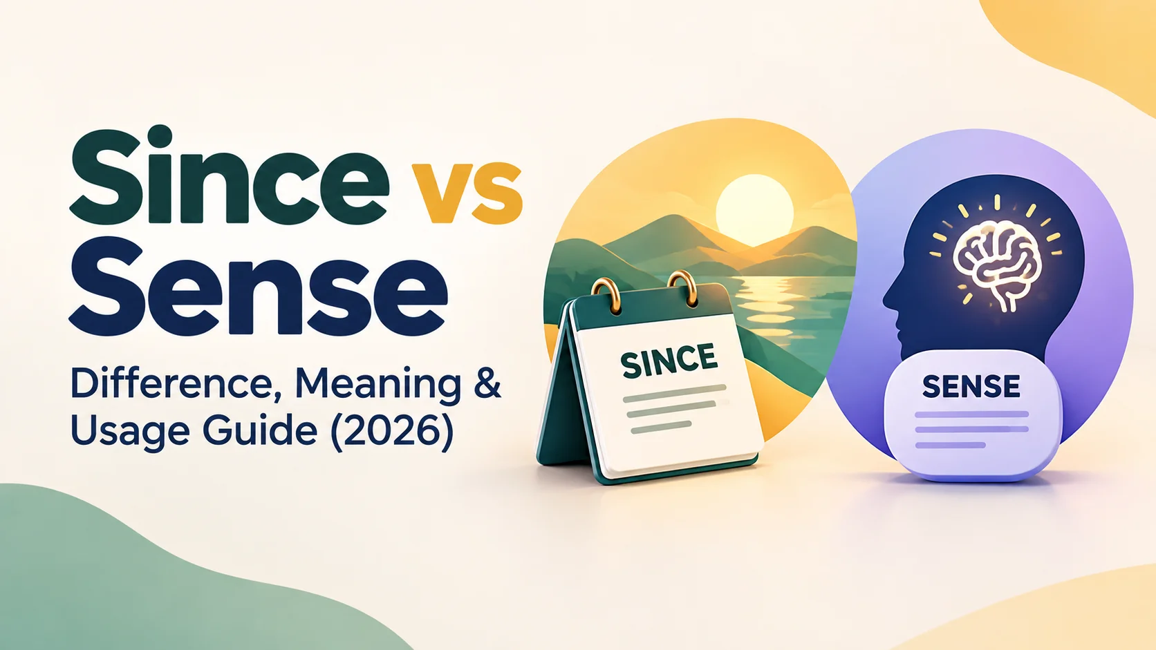 Since vs Sense – Difference, Meaning & Usage Guide (2026)