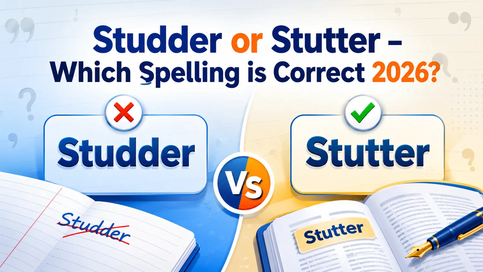 Studder or Stutter – Which Spelling Is Correct? (2026)