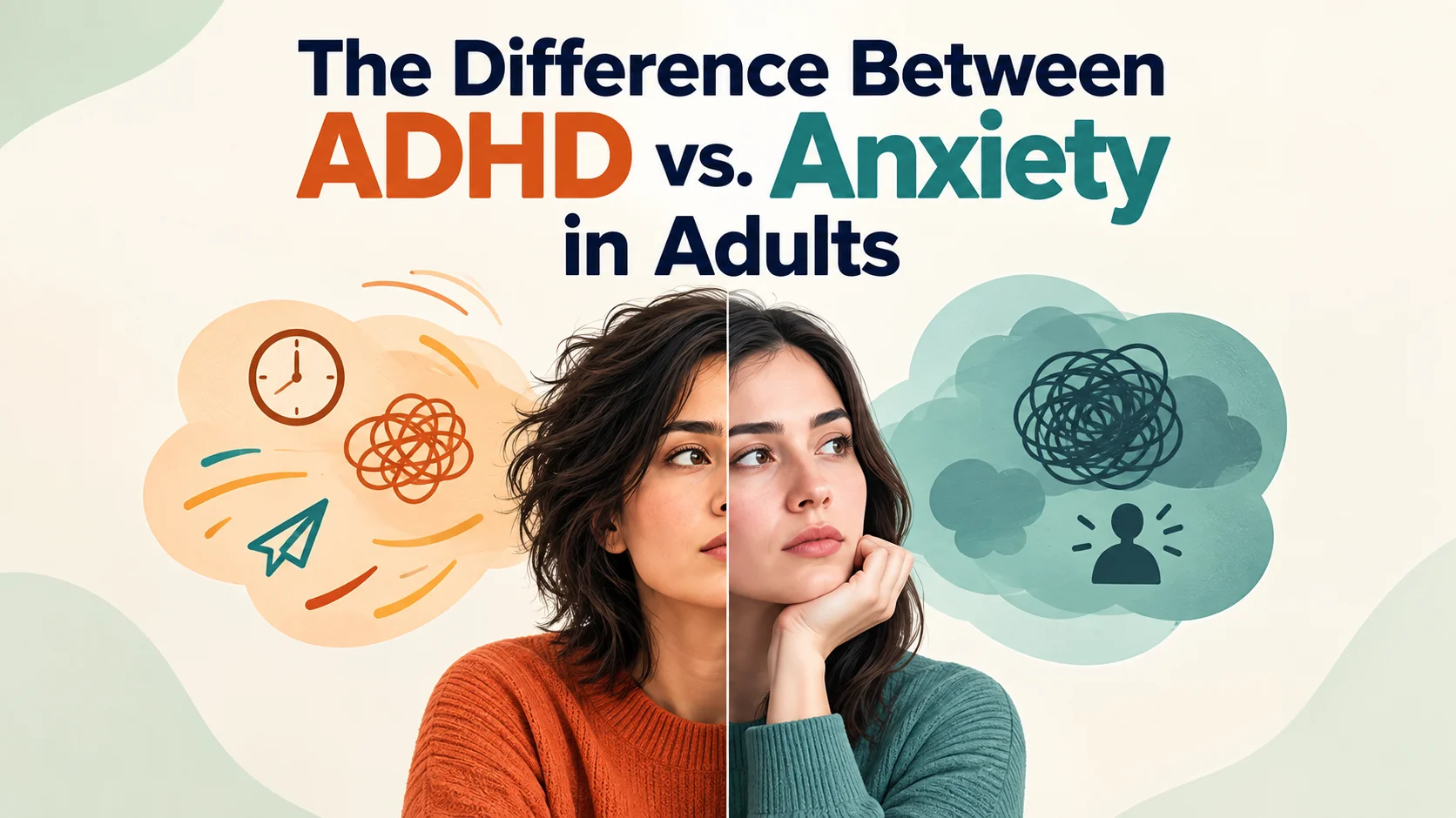 The Difference Between ADHD vs. Anxiety in Adults