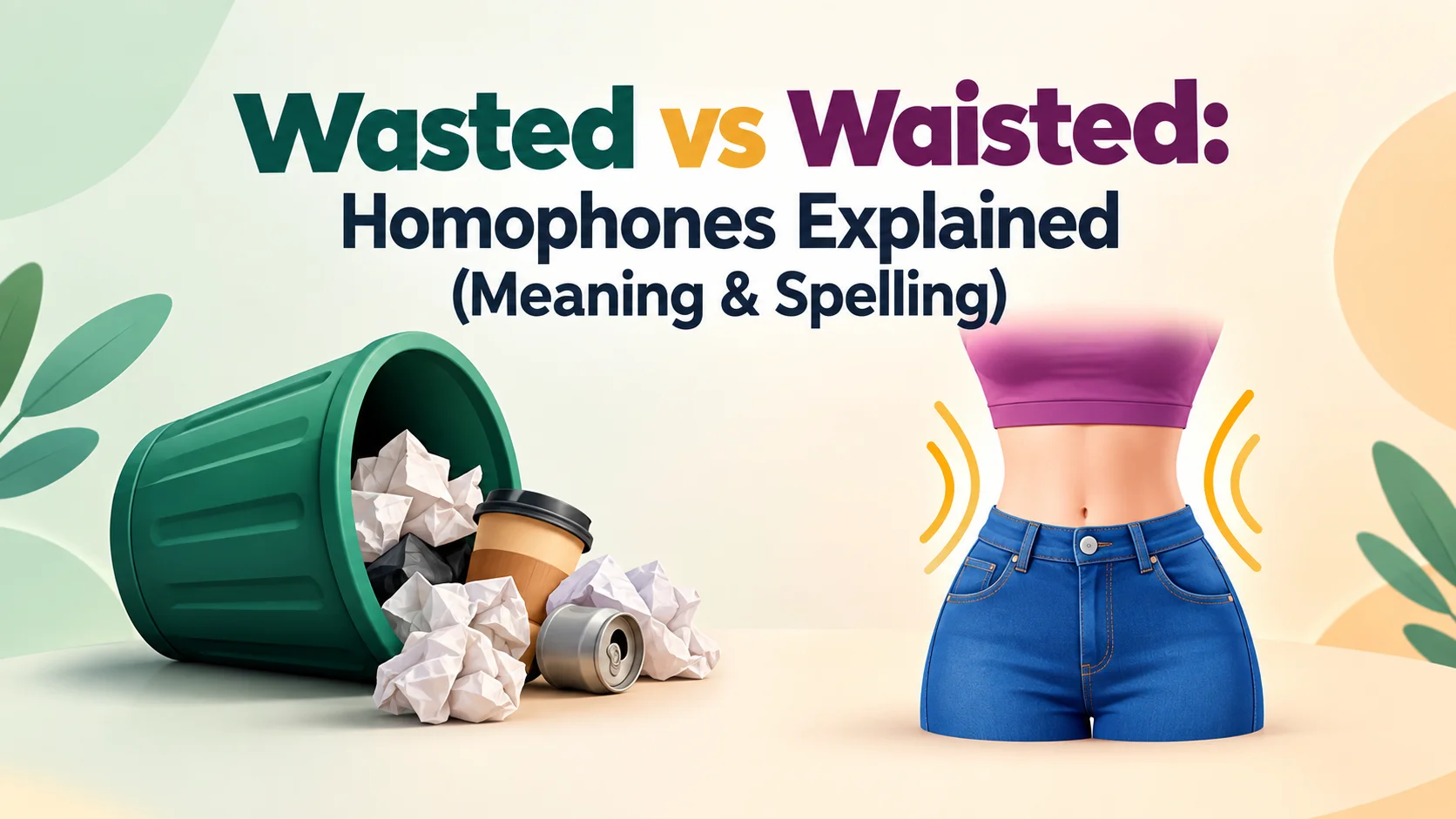 Wasted vs Waisted: Homophones Explained (Meaning & Spelling)