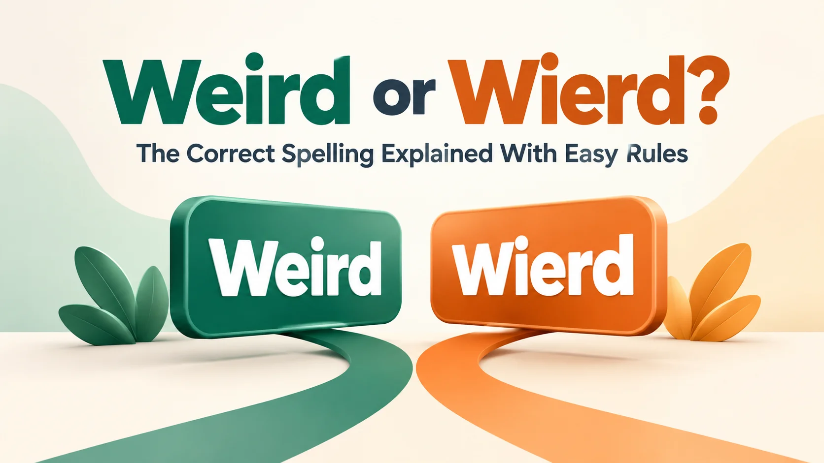 Weird or Wierd? The Correct Spelling Explained With Easy Rules