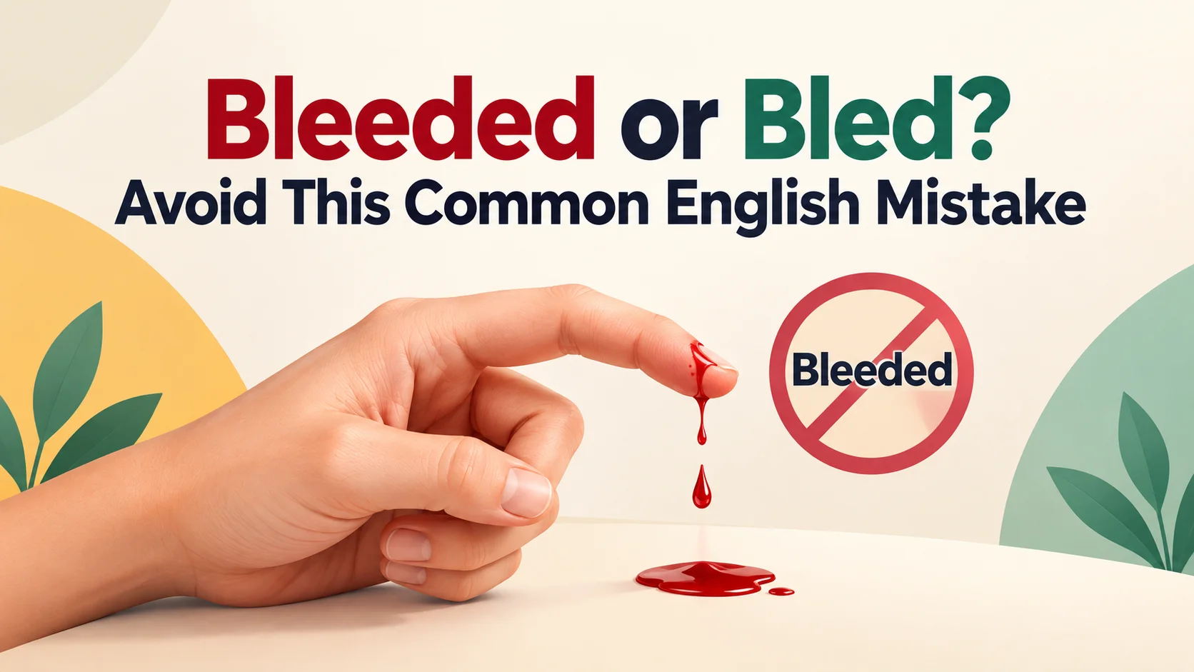 Bleeded or Bled? Avoid This Common English Mistake