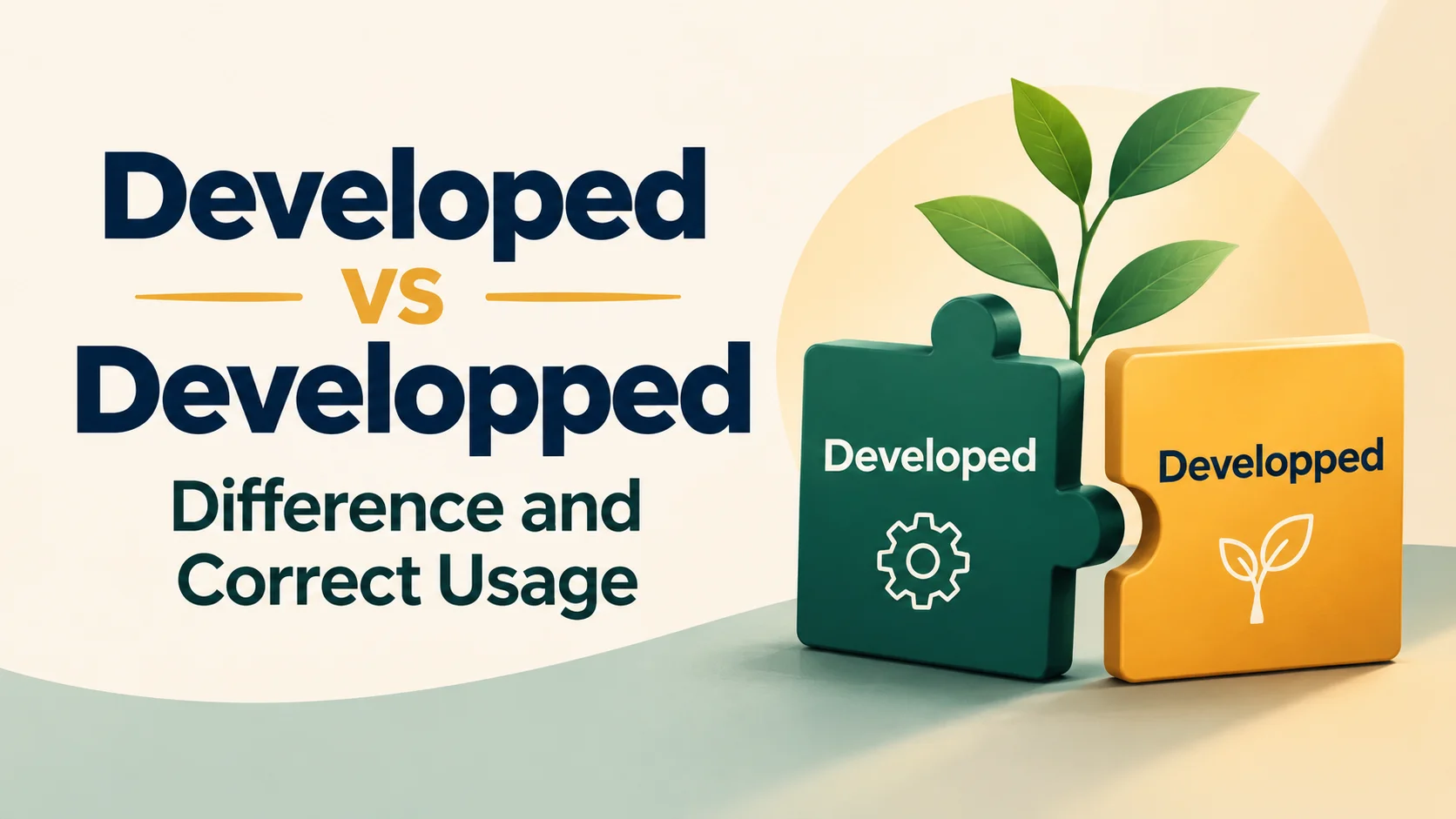Developed vs Developped: Difference and Correct Usage
