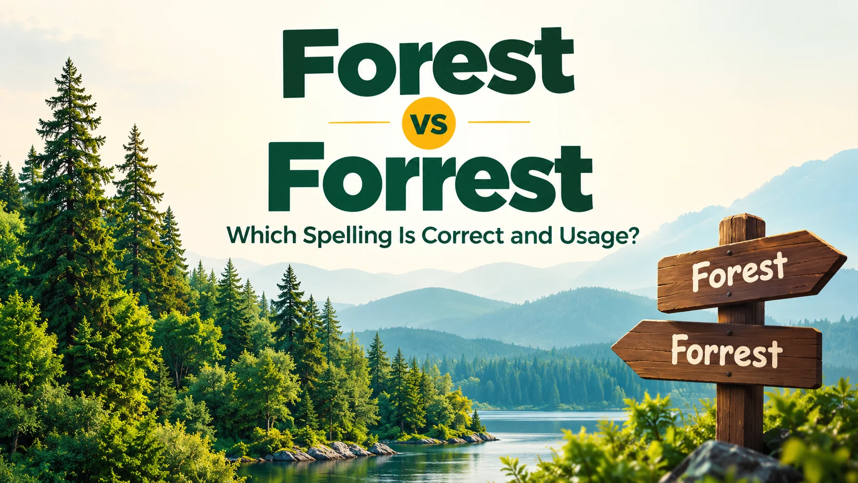 Forest vs Forrest: Which Spelling Is Correct and Usage?