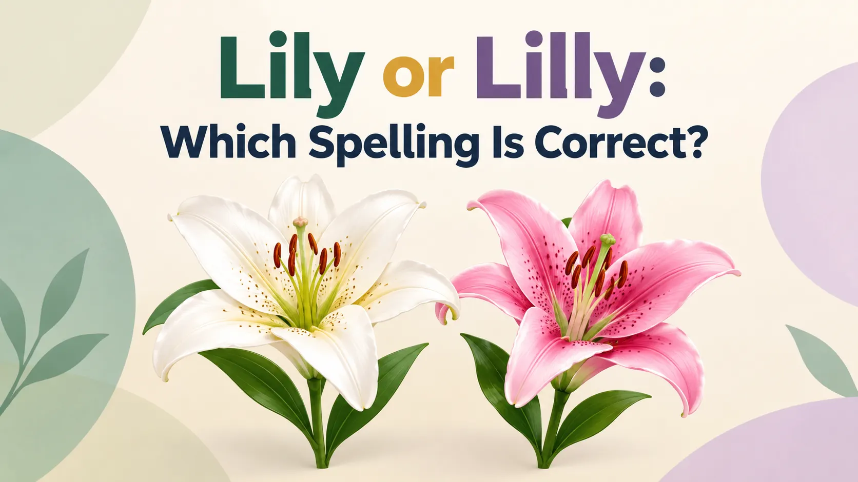 Lily or Lilly: Which Spelling Is Correct?