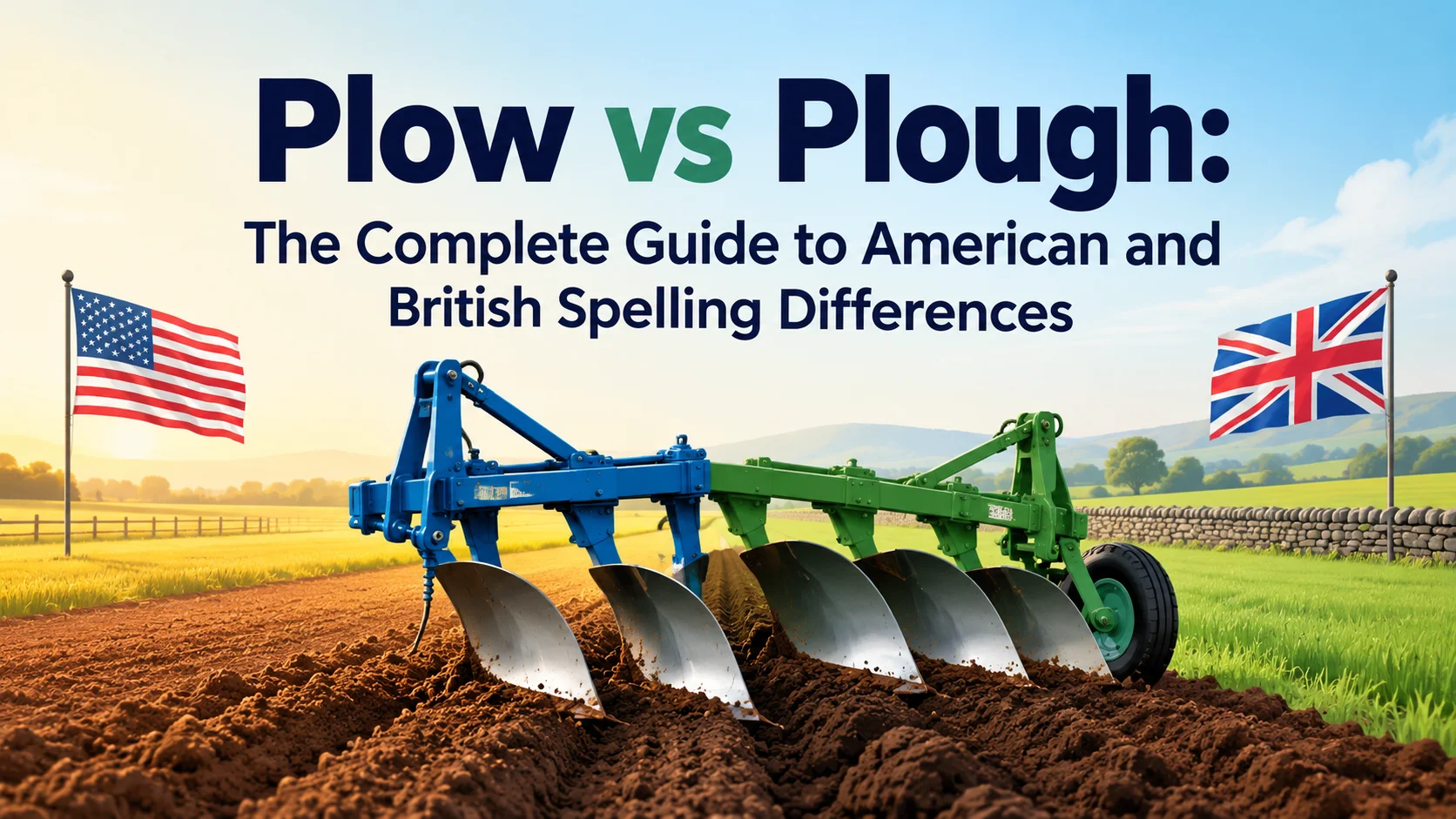 Plow vs Plough: The Complete Guide to American and British Spelling Differences