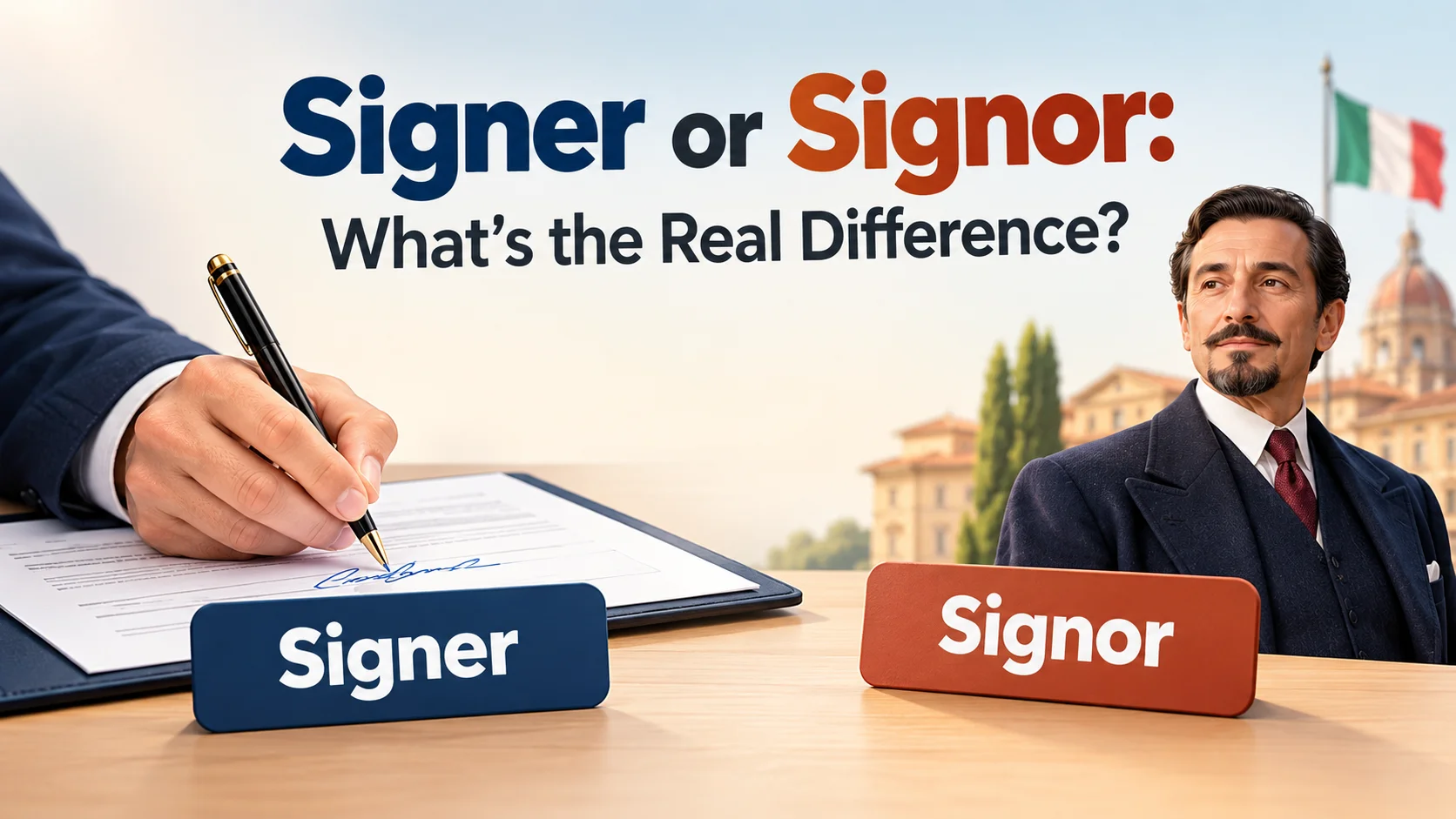 Signer or Signor: What’s the Real Difference?
