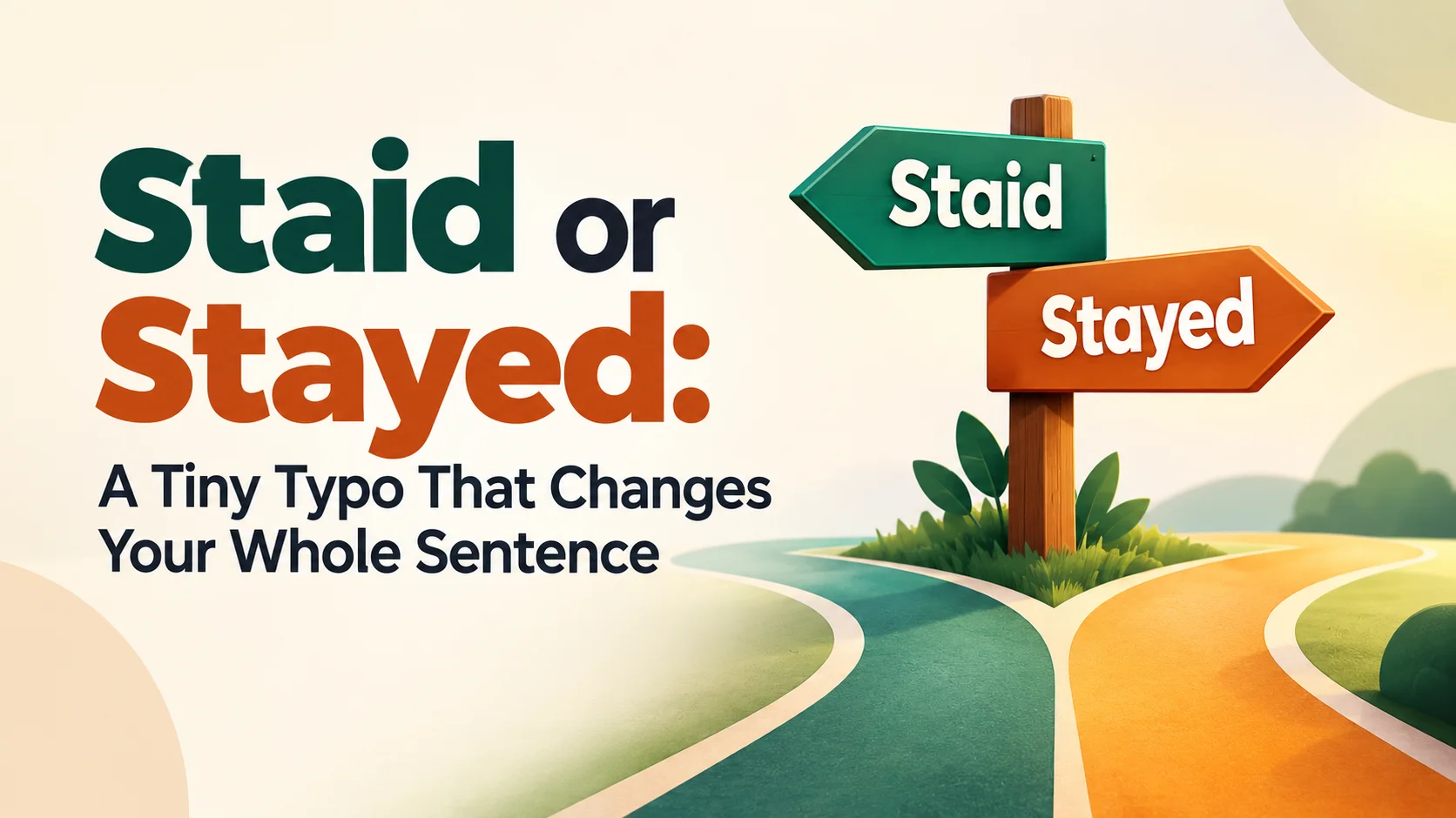 Staid or Stayed: A Tiny Typo That Changes Your Whole Sentence